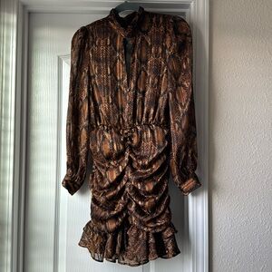 Zara snake print dress